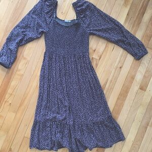 Gap Purple Floral Dress, Size M